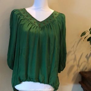 Sundance silk blouse with embellishments